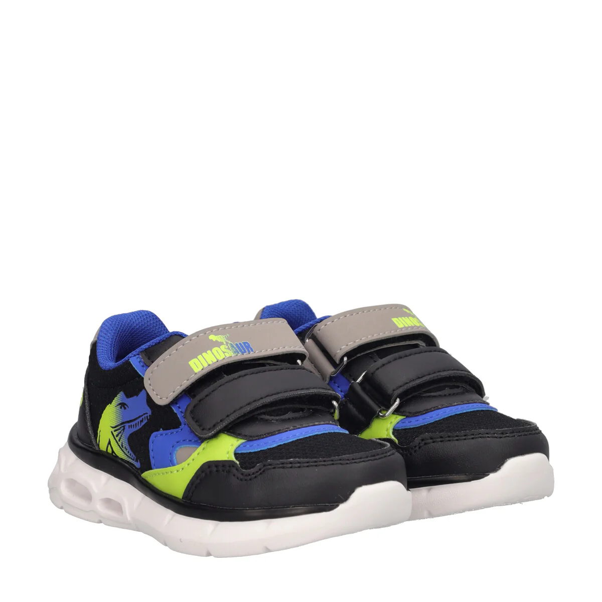 CRILLO Sneakers Bambino Nere, Blu e Grigie con Luci - Image 3