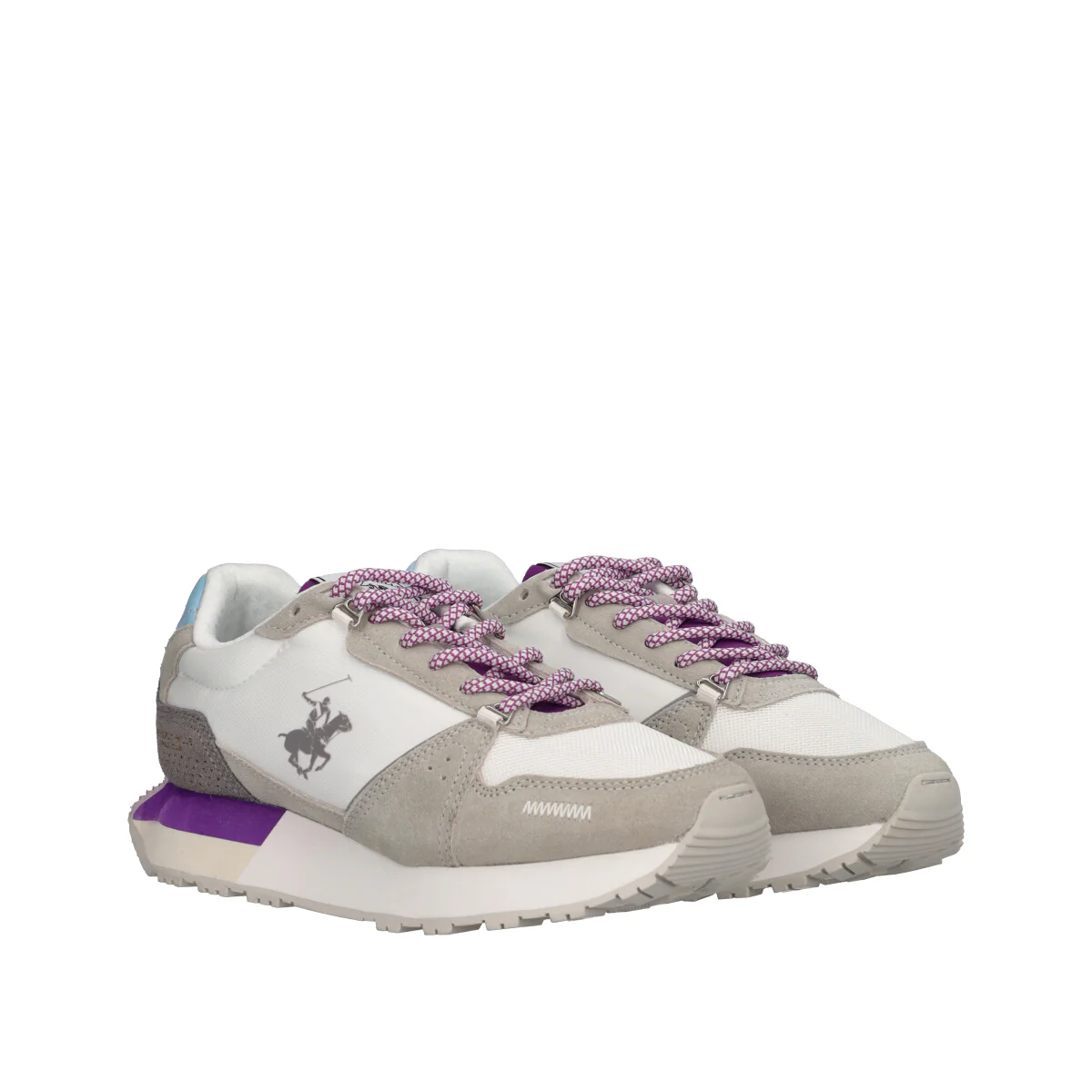 CRUZ MIX Sneakers Donna Bianche, Grigie e Viola - Image 3
