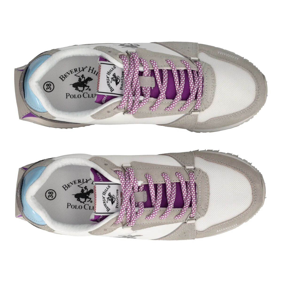 CRUZ MIX Sneakers Donna Bianche, Grigie e Viola - Image 5