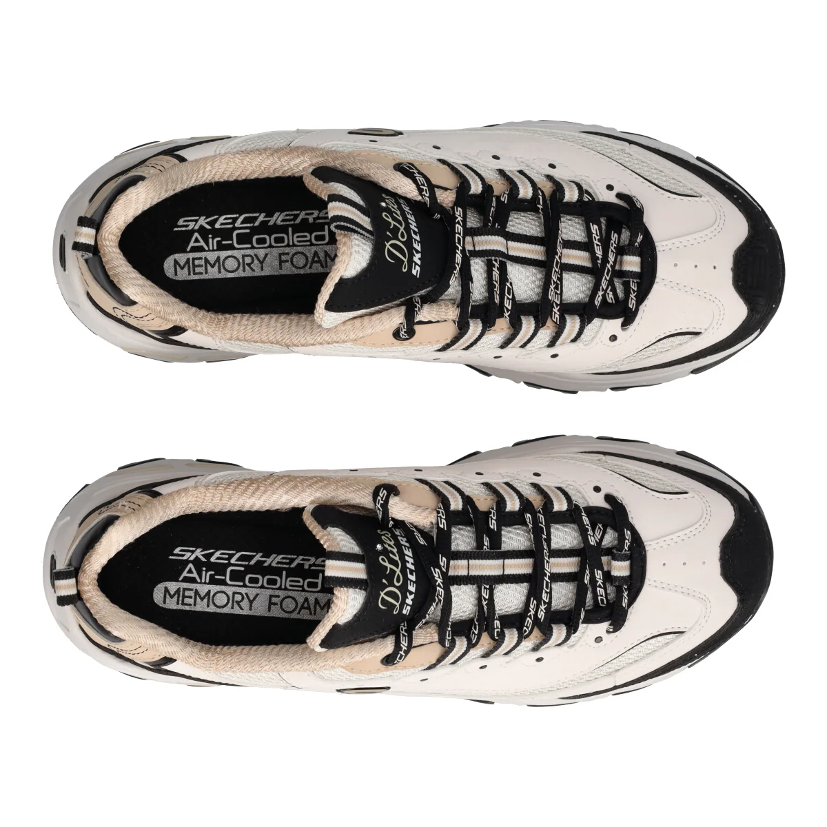 D LITES RETRO REWIND Sneakers Donna Beige e Nere - Image 5