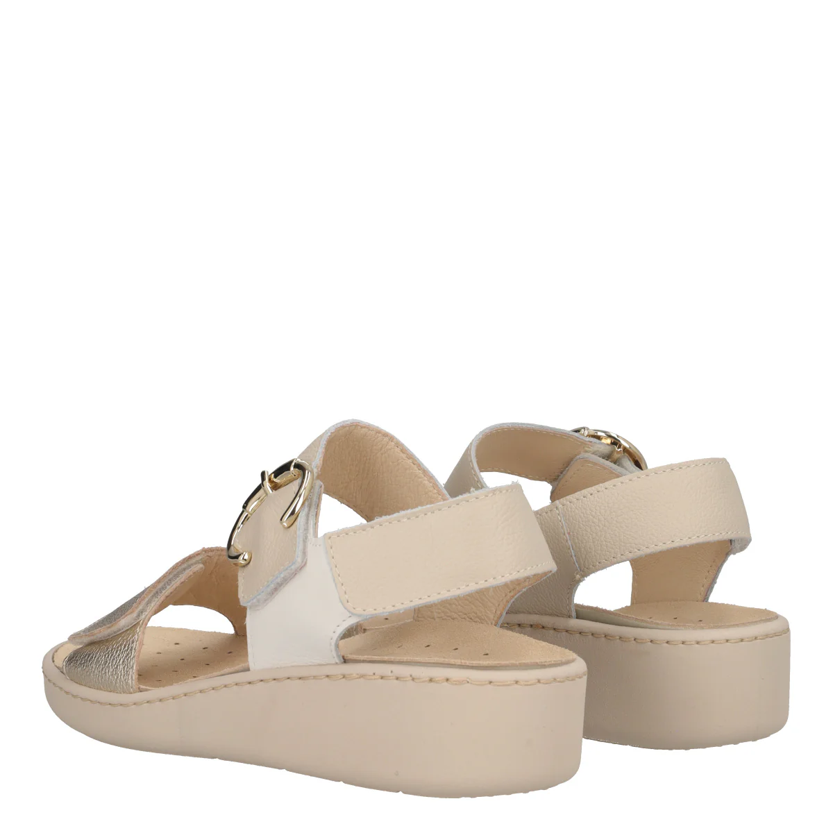 DAYANA Sandali comfort Donna Oro e Beige - Image 4