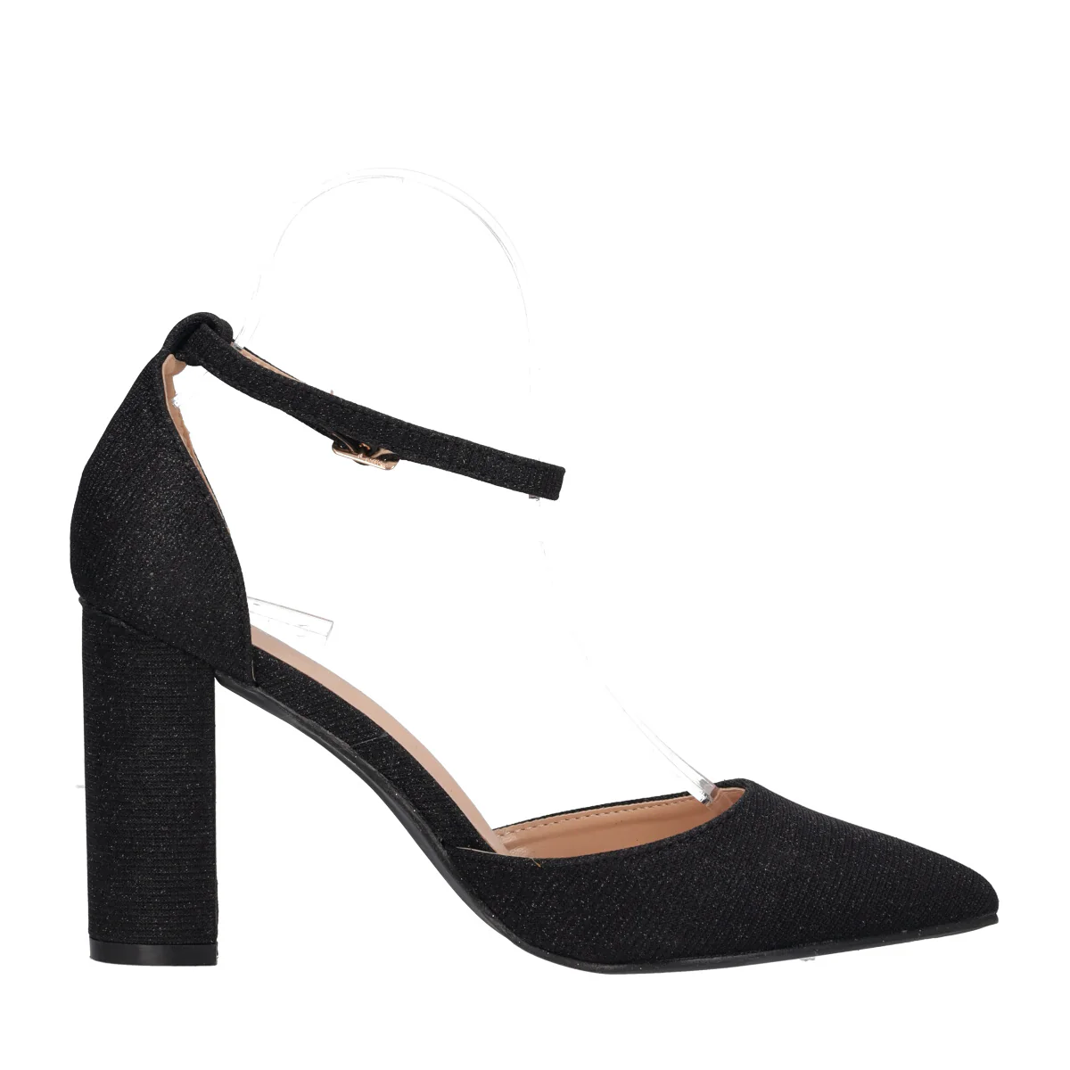 Décolleté Donna Nera Glitter Tacco alto 9 cm - Image 2