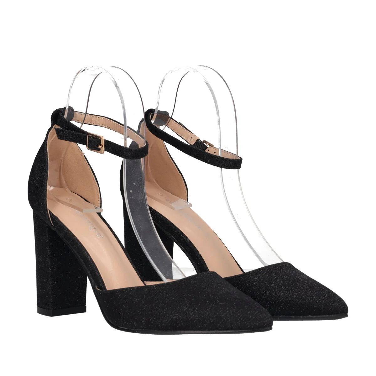 Décolleté Donna Nera Glitter Tacco alto 9 cm - Image 3