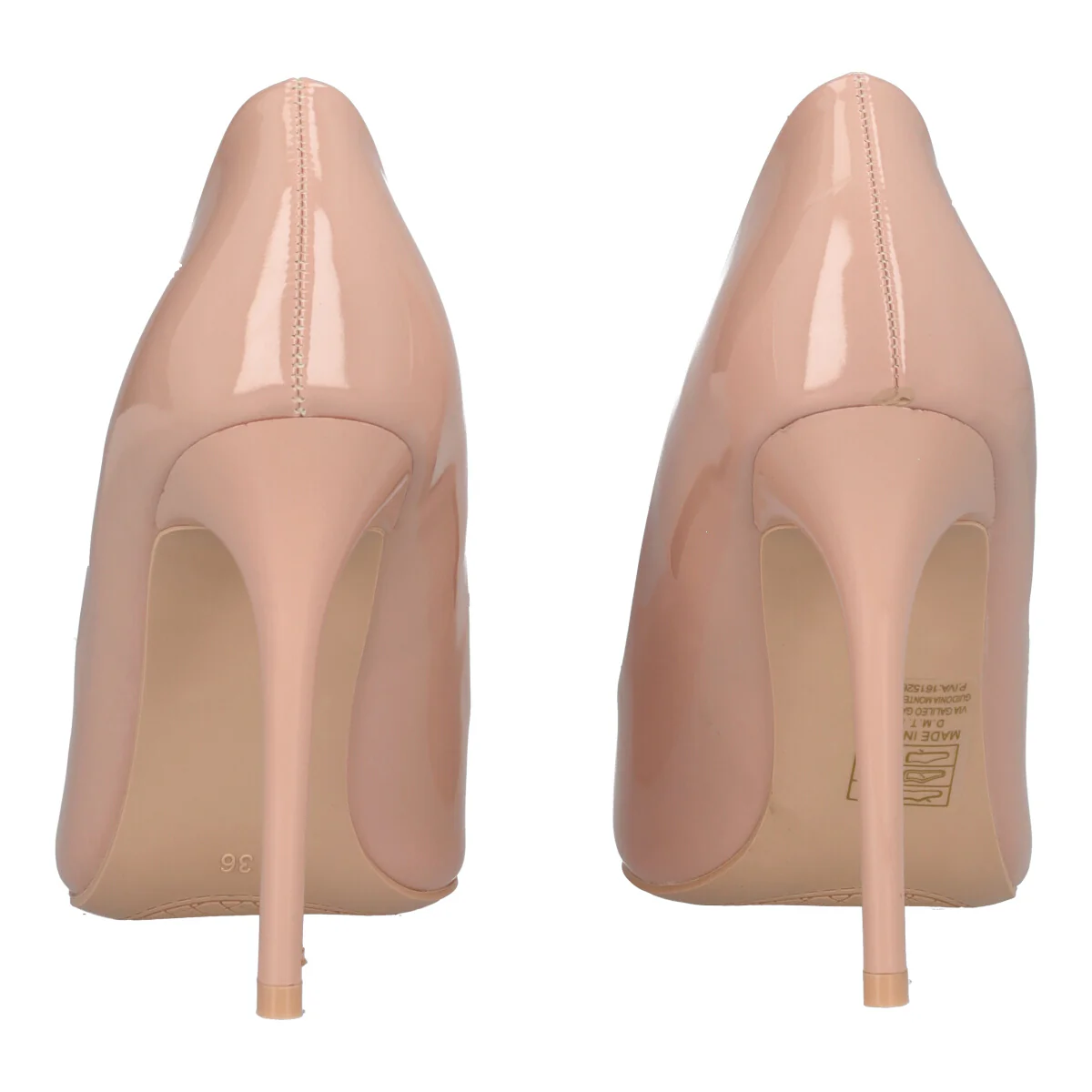 Décolleté Donna Nude Lucida Tacco a Spillo 11 cm - Image 5