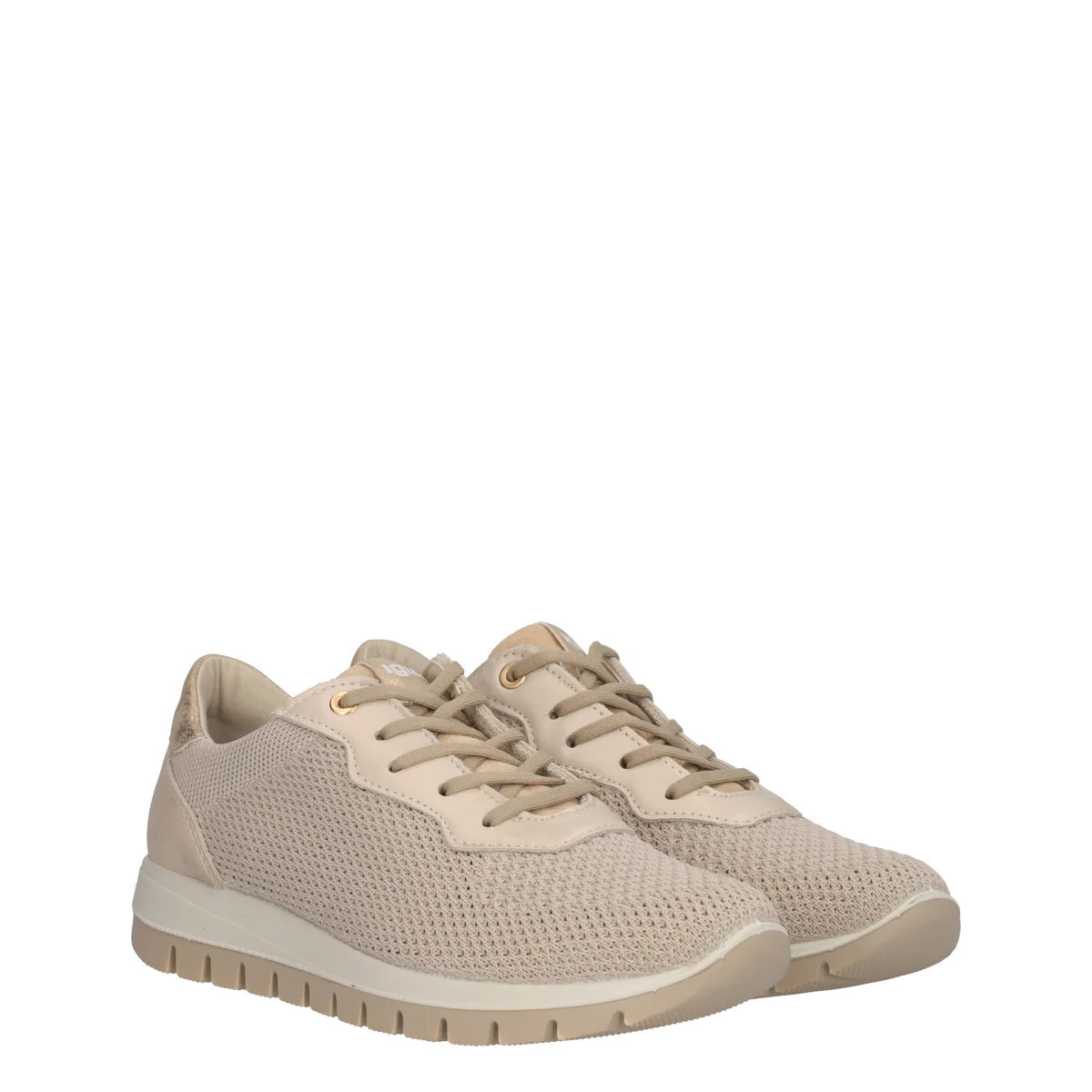 ELLEN Sneakers Donna Crema e Oro - Image 3