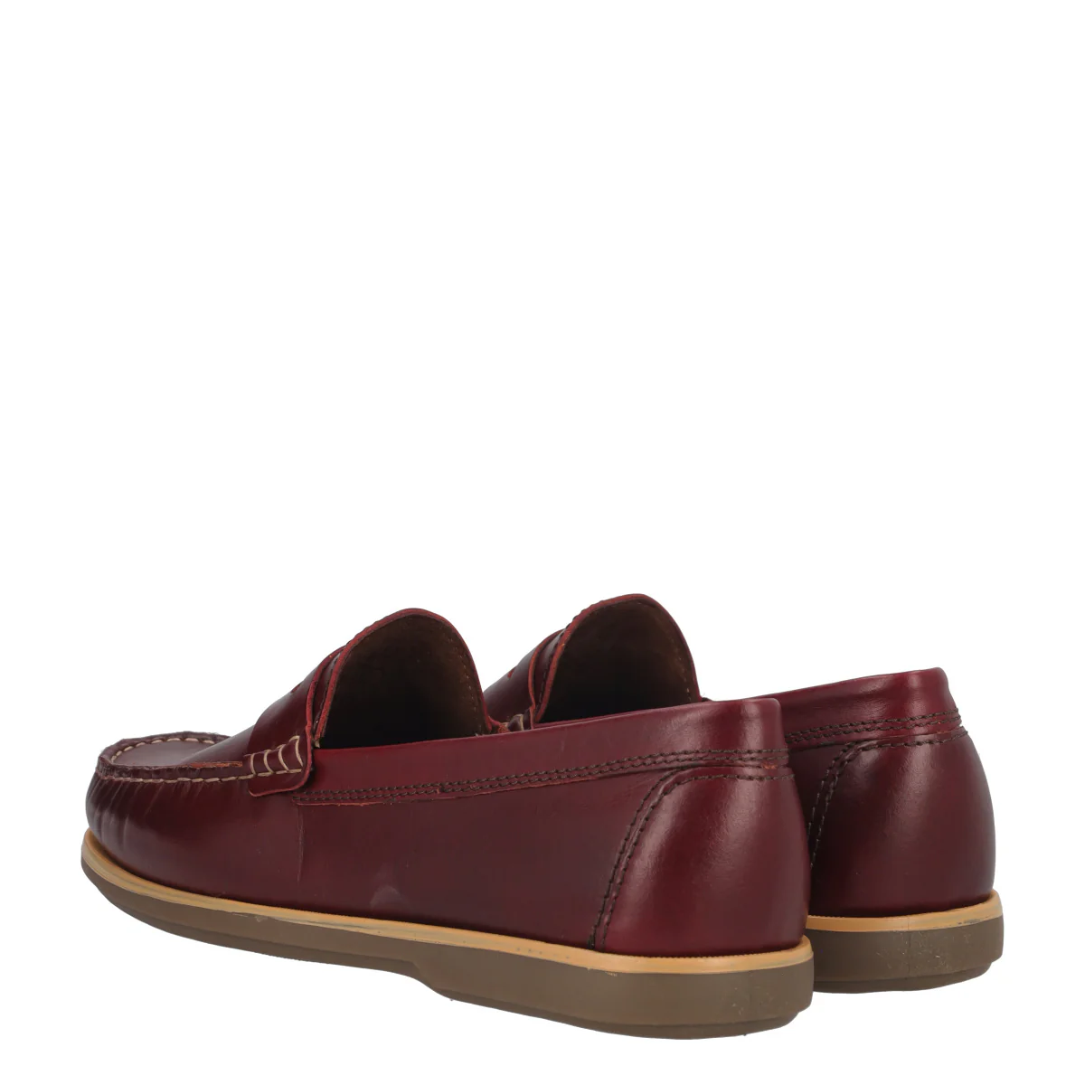 EMILIO Scarpe da Barca Uomo Bordeaux - Image 4