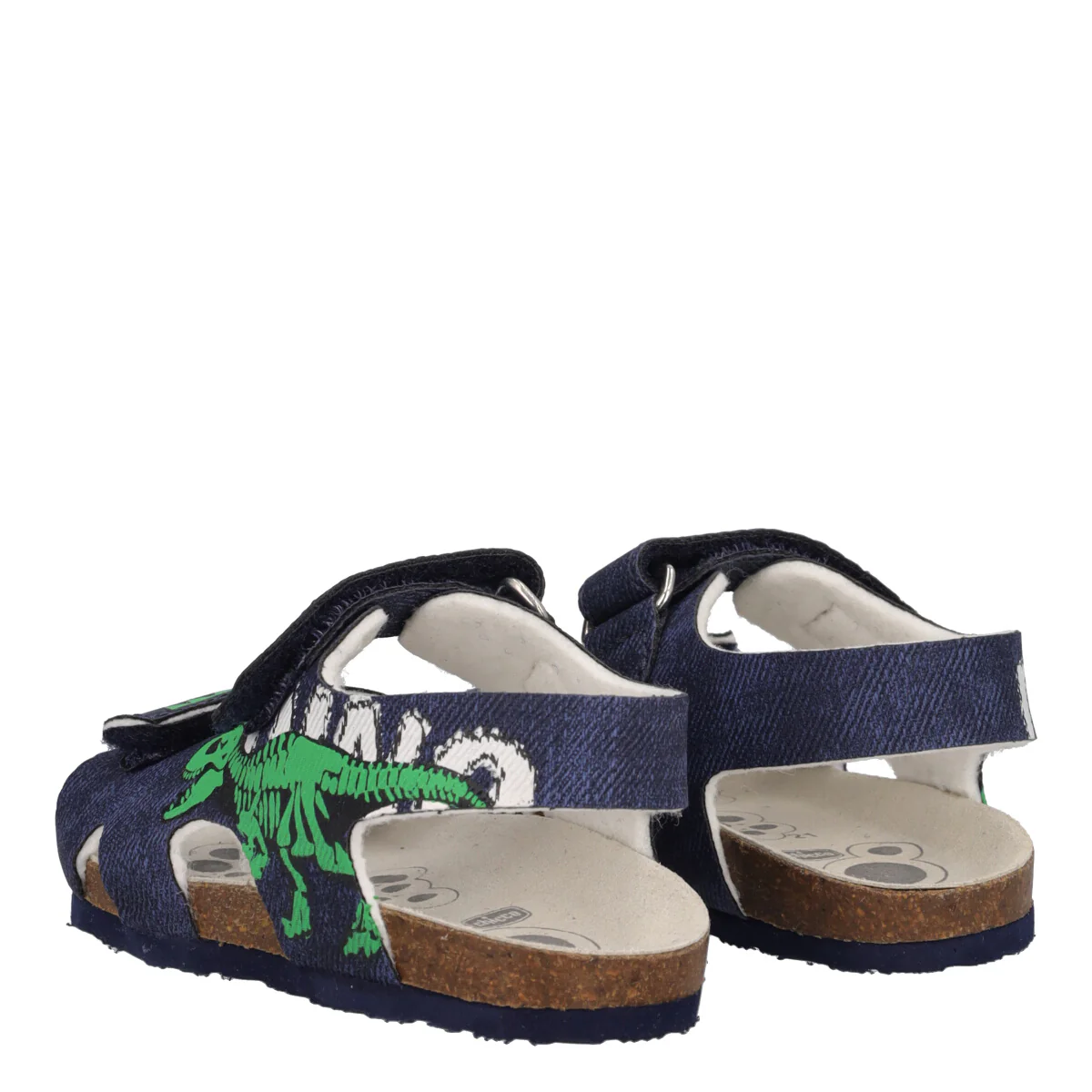 FABIO Sandali Bambino Blu Jeans Dinosauri - Image 4