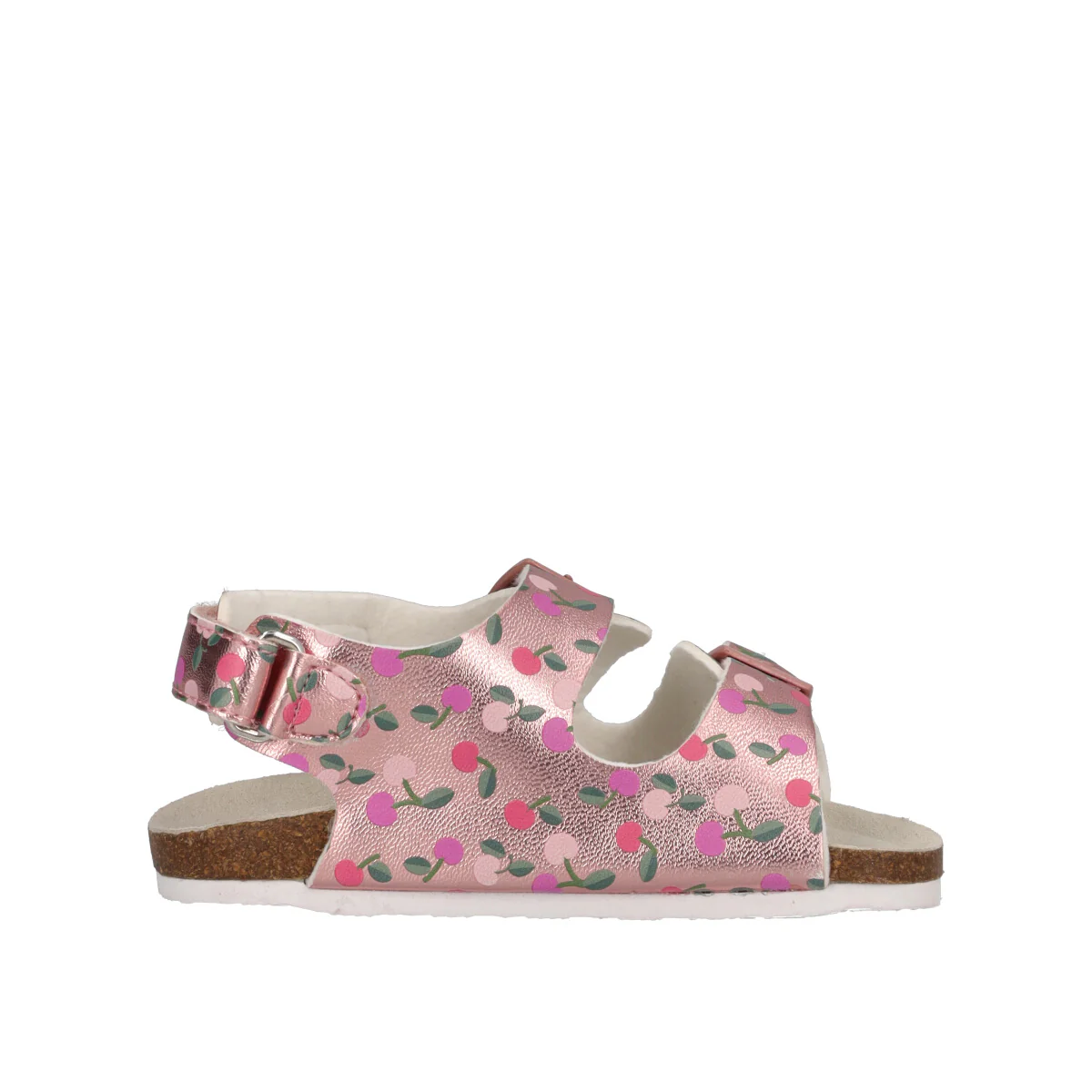 FIABA Sandali Bambina Rosa Metallizzato e Ciliegie - Image 2