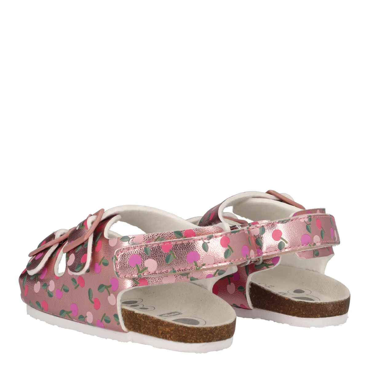 FIABA Sandali Bambina Rosa Metallizzato e Ciliegie - Image 4