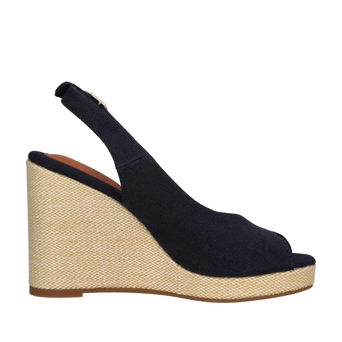 FLAG HIGH WEDGE ESPAD SLINGBAC Zeppe Donna Blu - Image 2