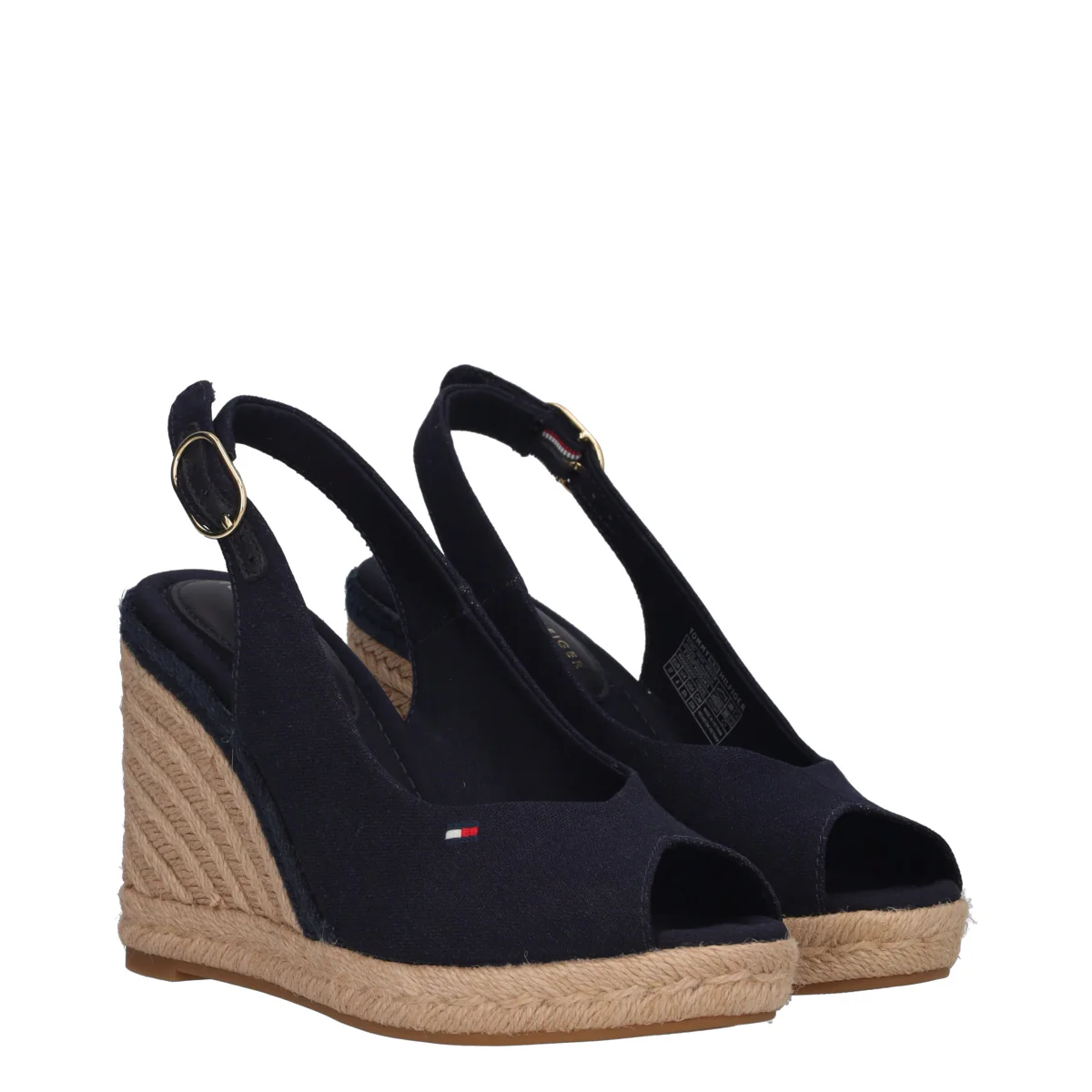 FLAG HIGH WEDGE ESPAD SLINGBAC Zeppe Donna Blu - Image 3