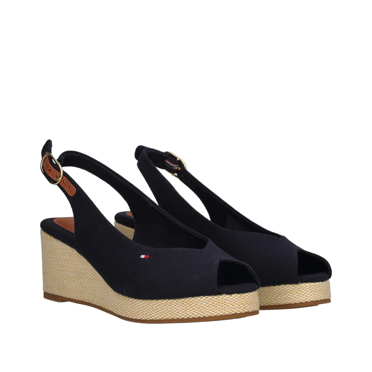 FLAG MID WEDGE ESPAD SLINGBACK Zeppe Donna Blu - Image 3