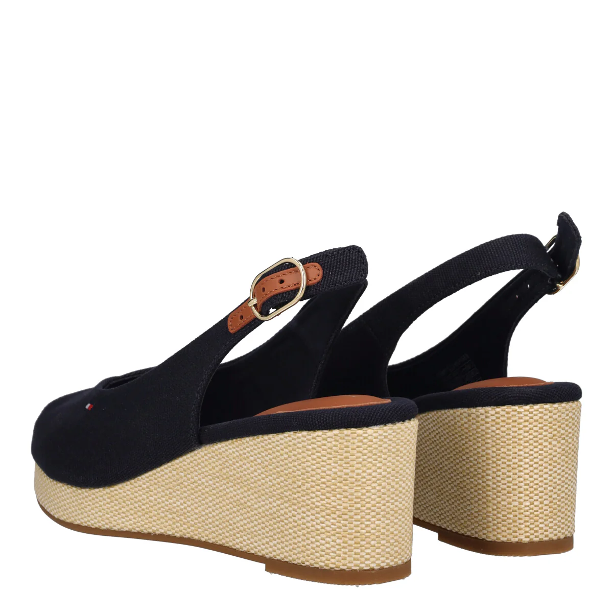 FLAG MID WEDGE ESPAD SLINGBACK Zeppe Donna Blu - Image 4