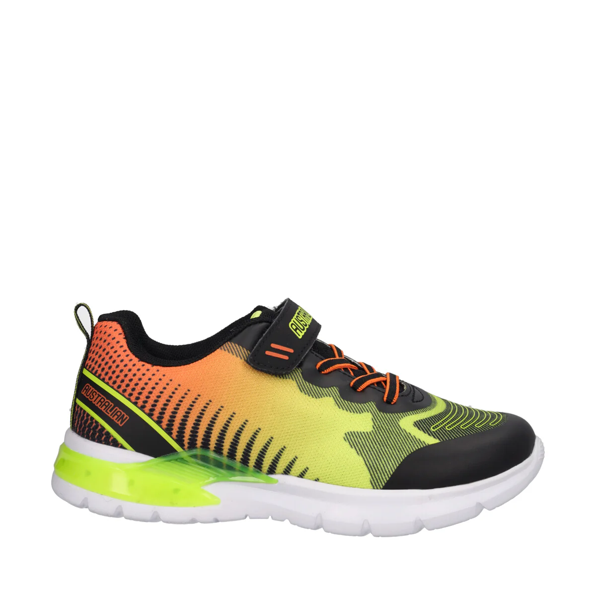 FLASH II Sneakers Bambino Nere, Gialle e Arancioni