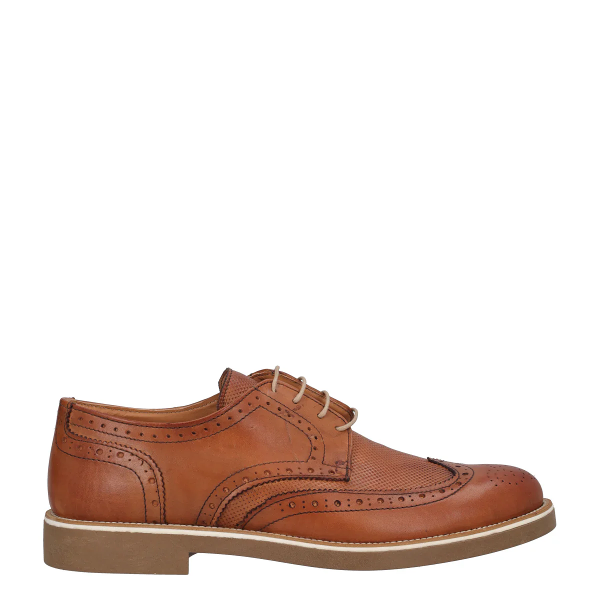 Francesine Uomo Color Cuoio in Pelle
