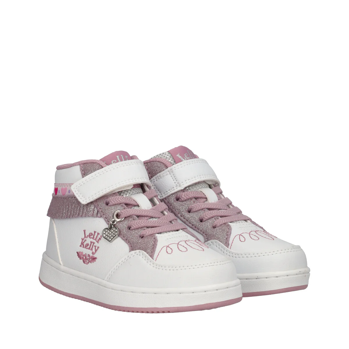 FRANGETTA MIX Sneakers Bambina Bianche e Cipria - Image 3