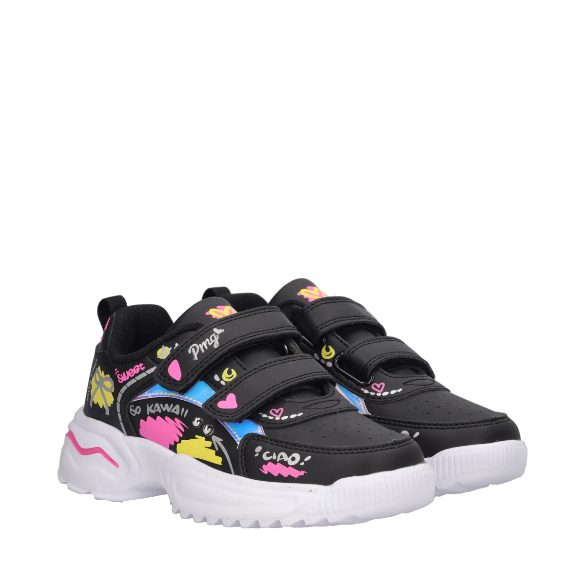 GIRL DISSY Sneakers Bambina Nere - Image 3
