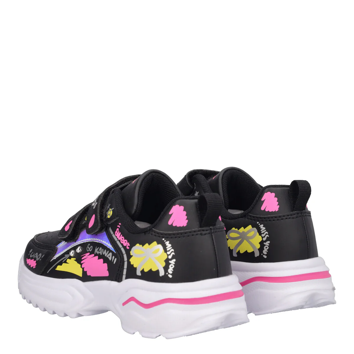 GIRL DISSY Sneakers Bambina Nere - Image 4