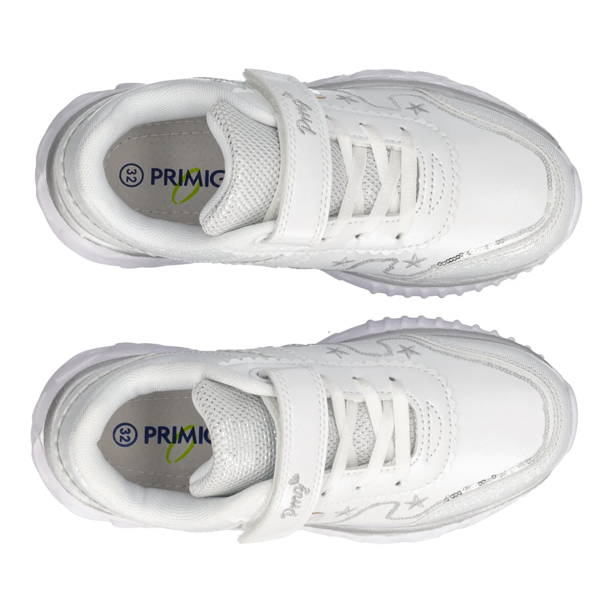 GIRL LIGHT Sneakers Bambina Bianche con Luci - Image 5