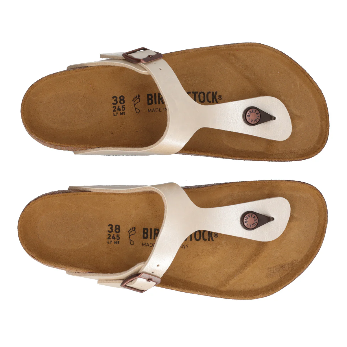 GIZEH Infradito Donna Metallizzate Perla Narrow Fit - Image 5