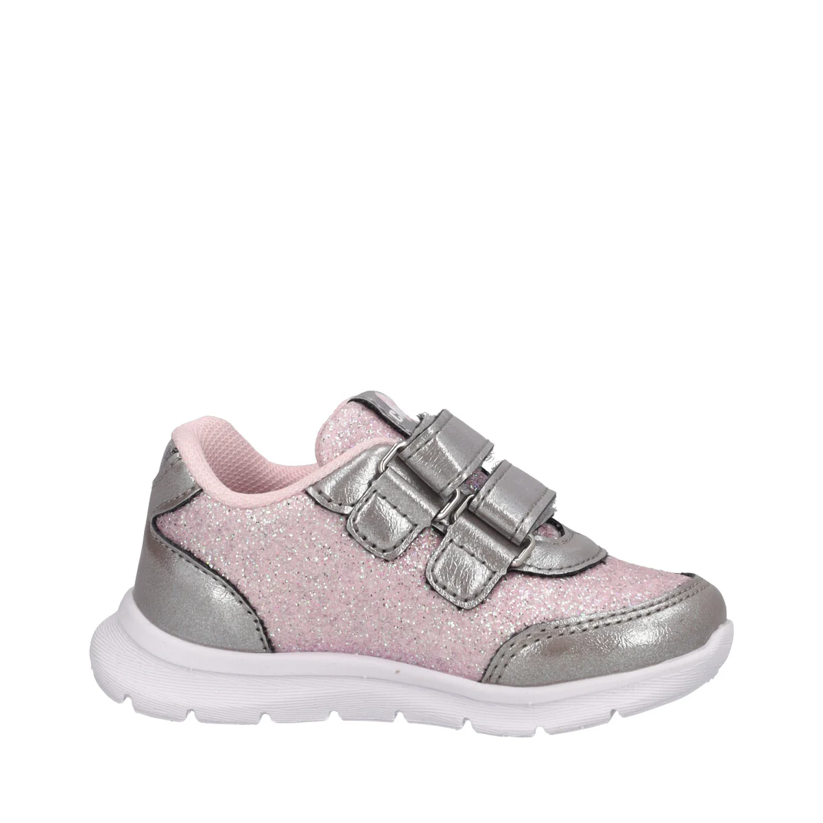 GLASS Sneakers Bambina Argento e Rosa - Image 2