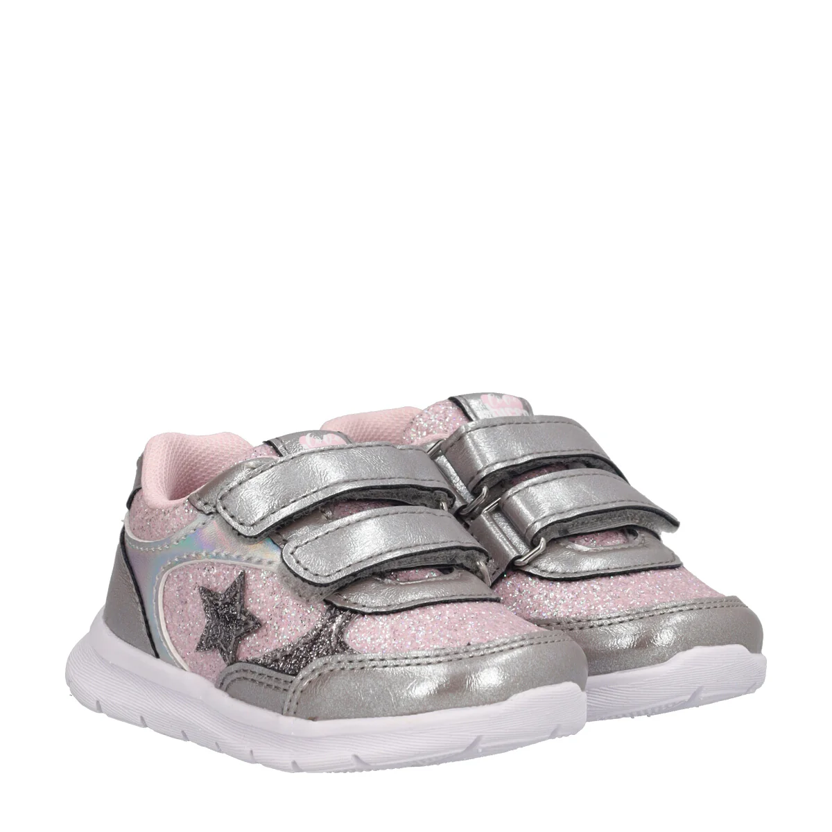 GLASS Sneakers Bambina Argento e Rosa - Image 3