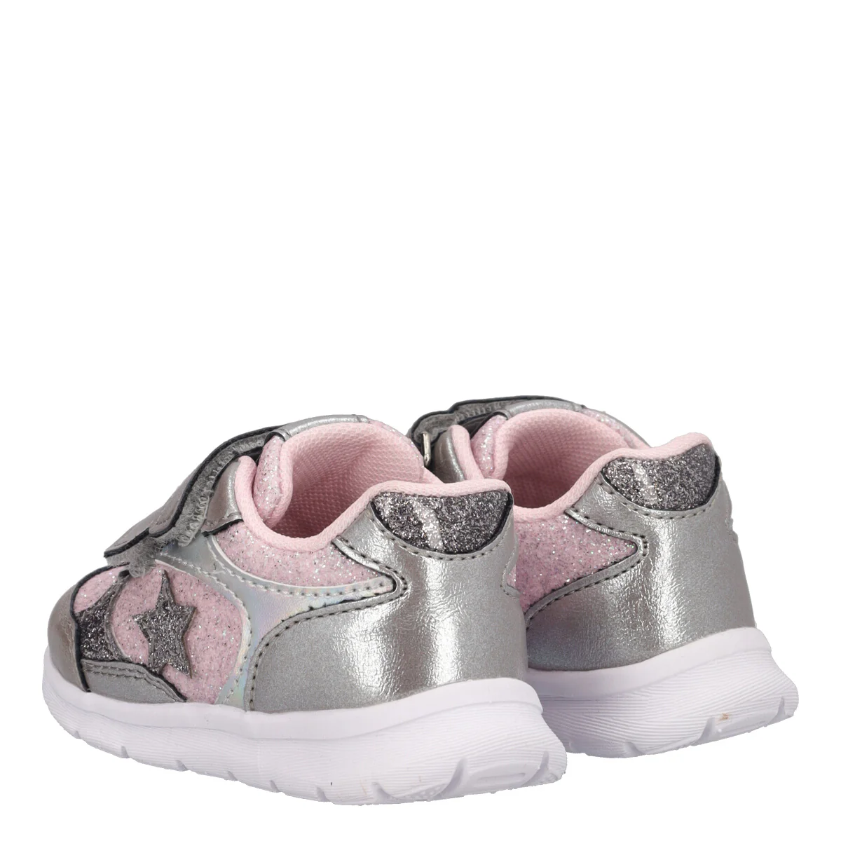 GLASS Sneakers Bambina Argento e Rosa - Image 4