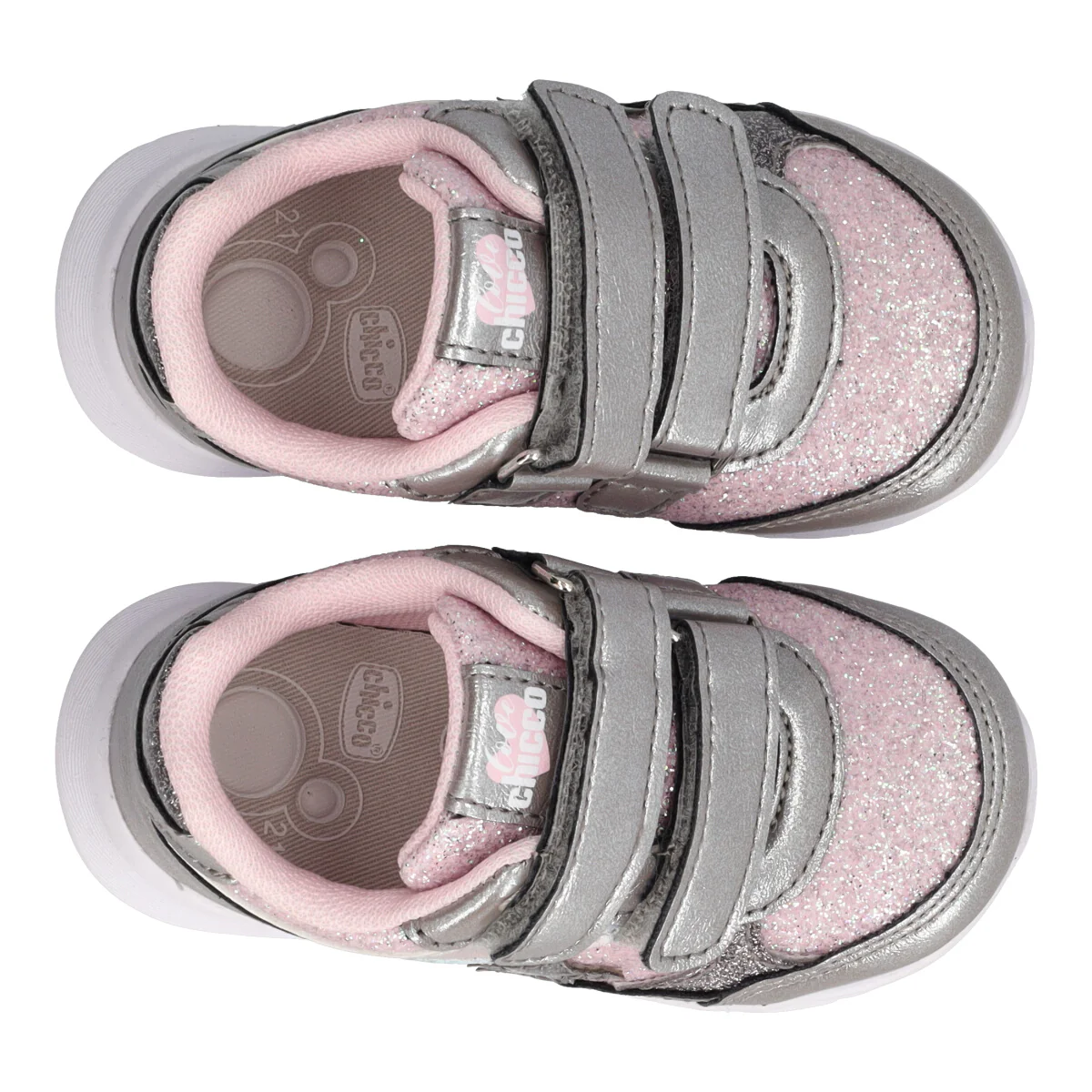 GLASS Sneakers Bambina Argento e Rosa - Image 5