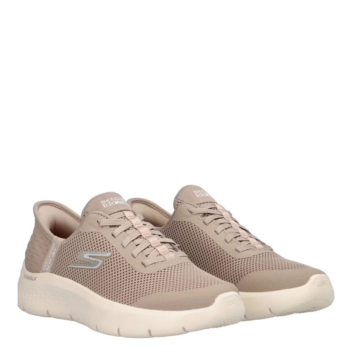 GO WALK FLEX Running Donna Beige - Image 3