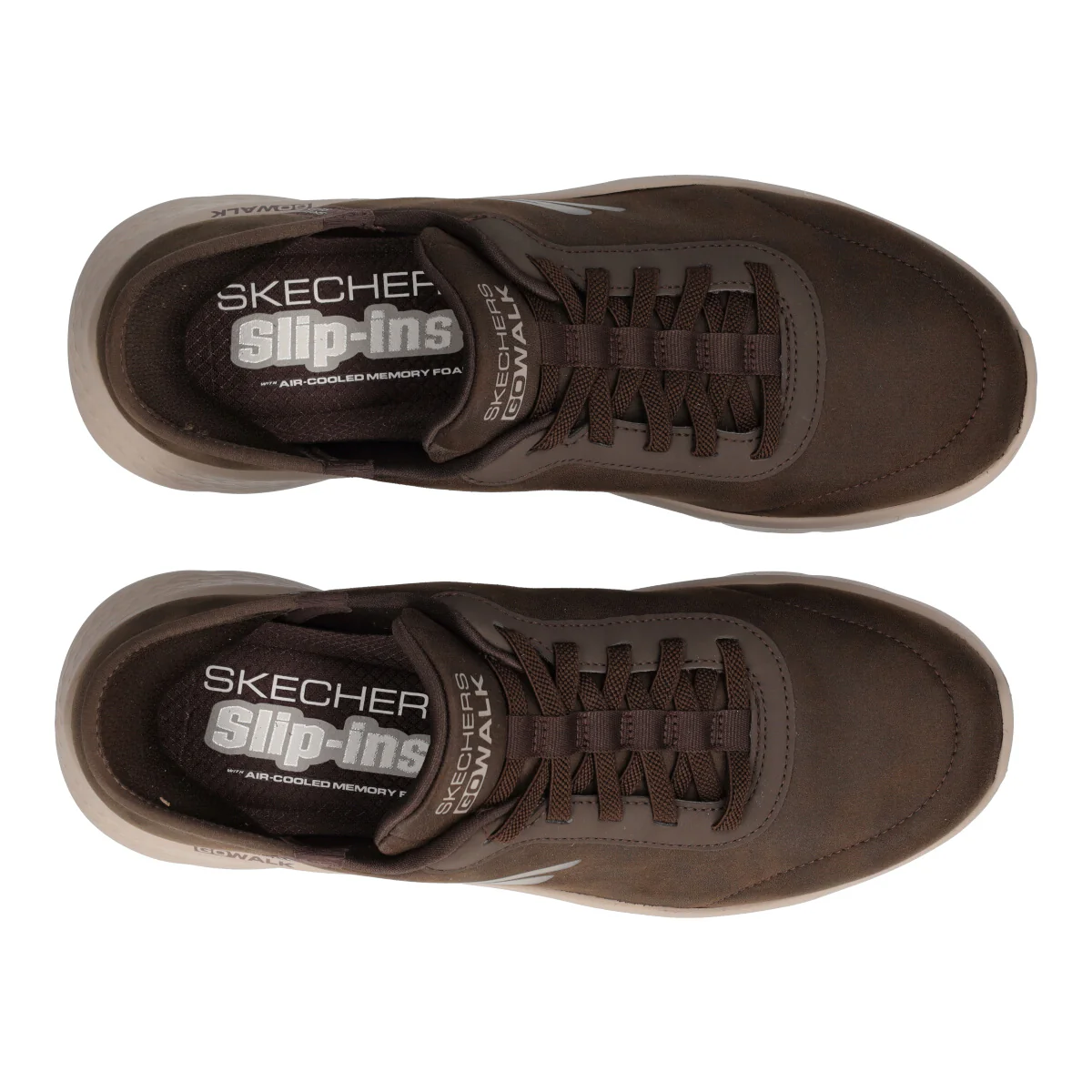 GO WALK FLEX Sneakers Slip-on Uomo Marroni - Image 5