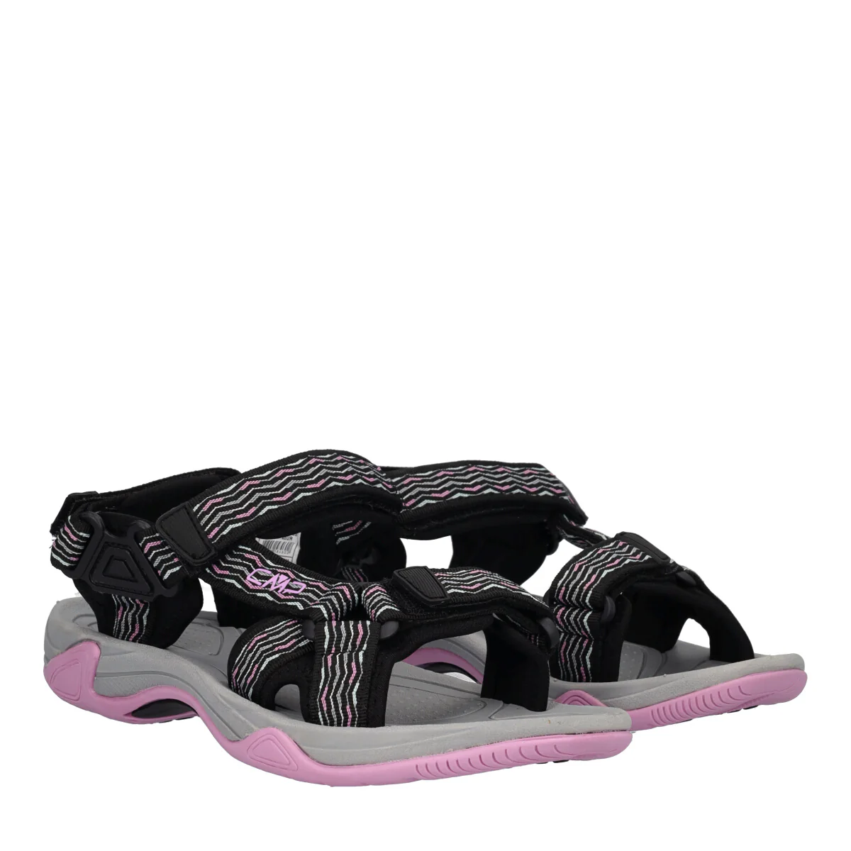 HAMAL HIKING SANDAL Donna Nero e Rosa - Image 3