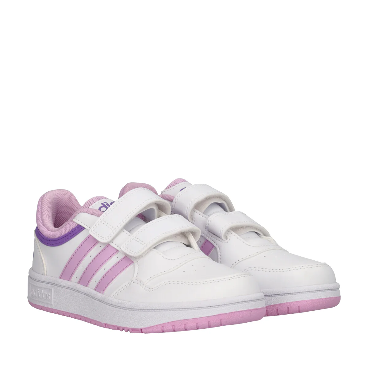 HOOPS 3.0 CF Sneakers Bambina Bianche e Rosa - Image 3