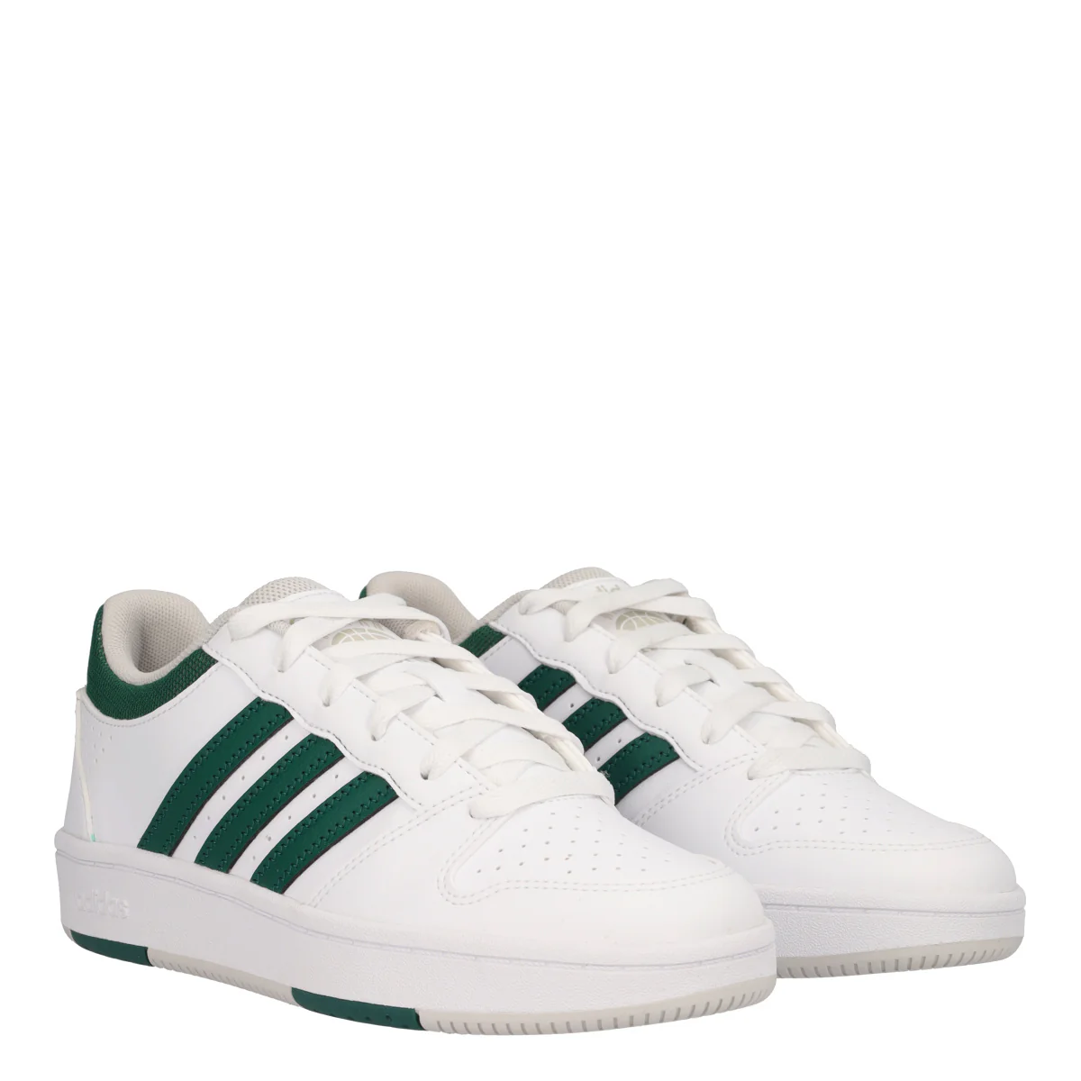 HOOPS CLASSIC J Sneakers Junior Bianche e Verdi - Image 3