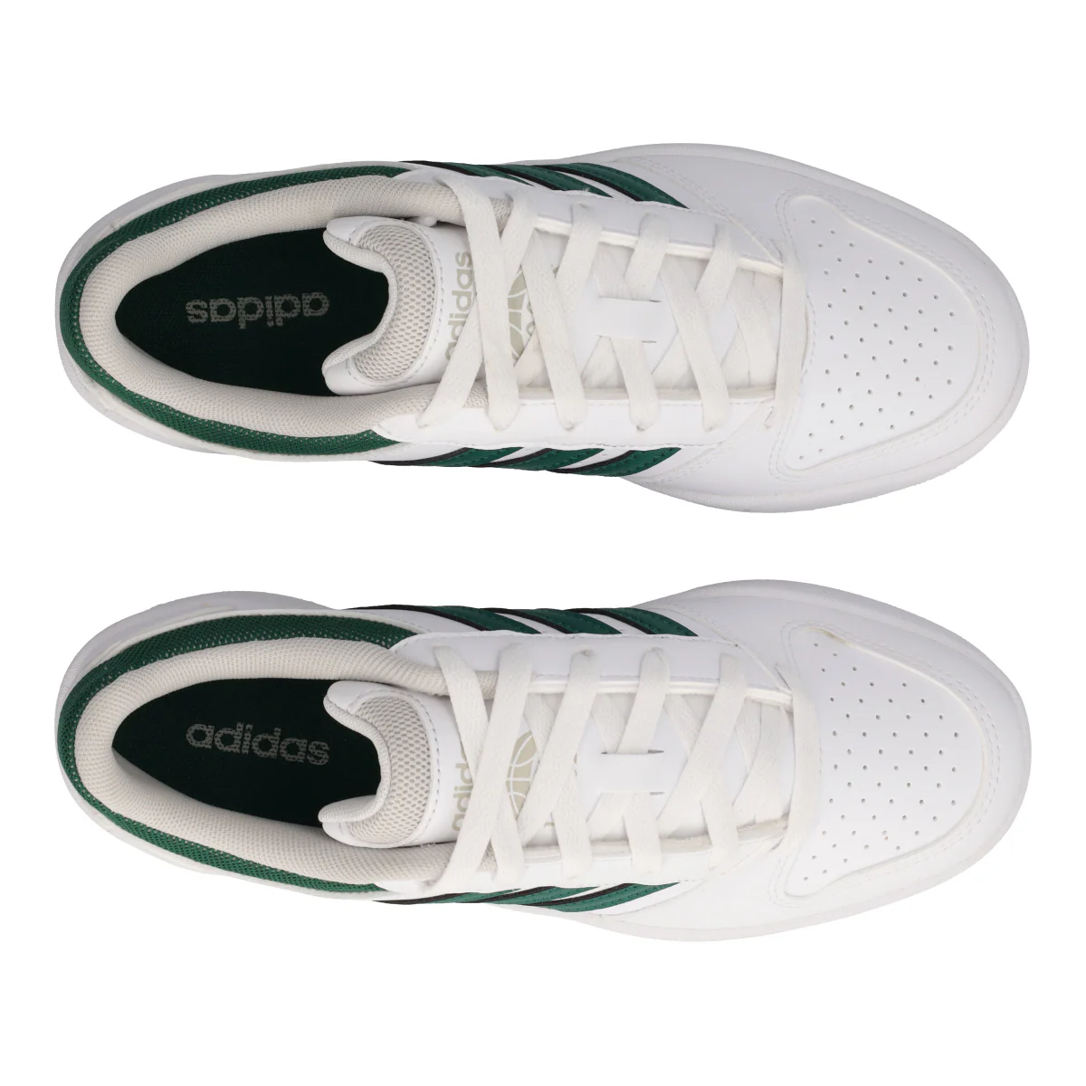 HOOPS CLASSIC J Sneakers Junior Bianche e Verdi - Image 5