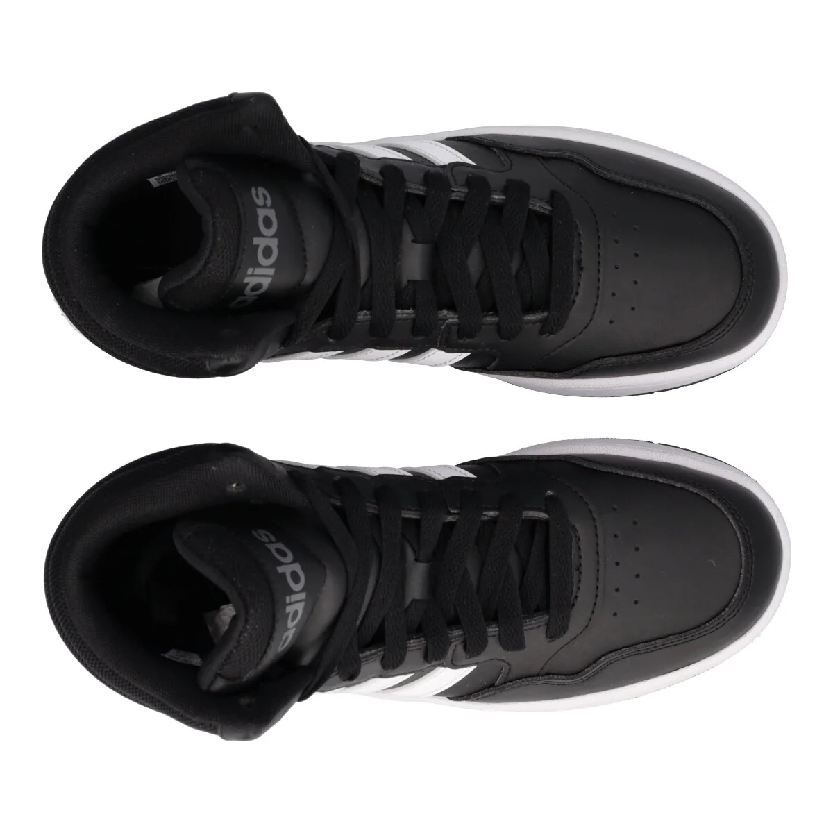 HOOPS MID 3.0 K Sneakers Alta Junior Nere e Bianche - Image 5