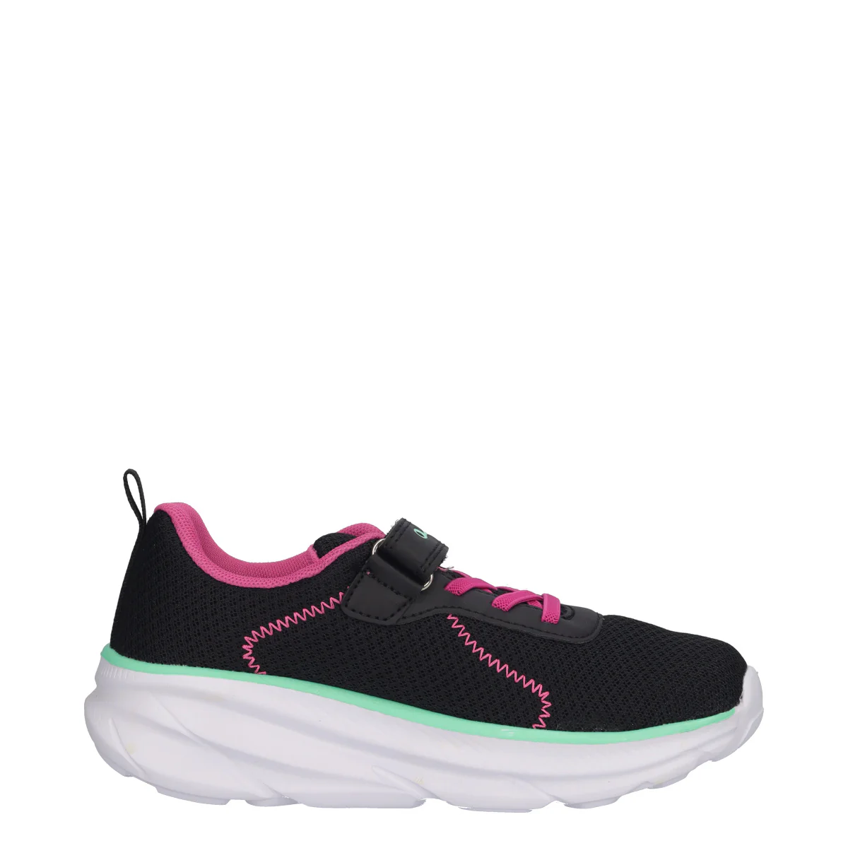 HRO J G PS Sneakers Bambina Nere e Fuxia - Image 2