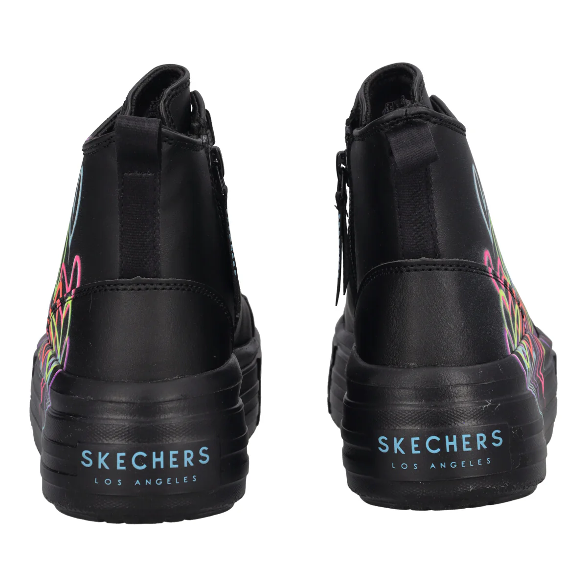 HYPERLIFT Sneakers Bambina Nere e Cuori Multicolor - Image 5