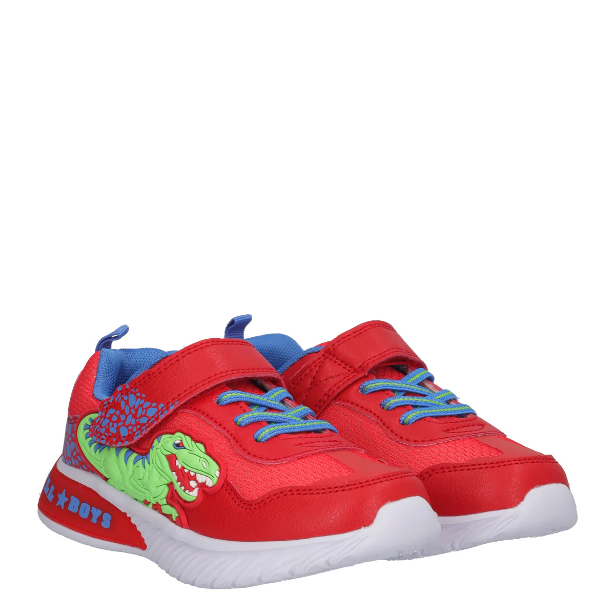 JUNGLE RAPTOR Sneakers Bambino Rosse Dinosauri - Image 3