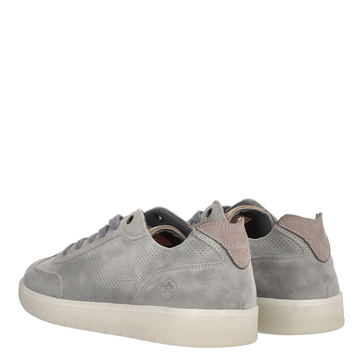 KAIMAN Sneakers Uomo Grigie in Pelle Scamosciata - Image 4