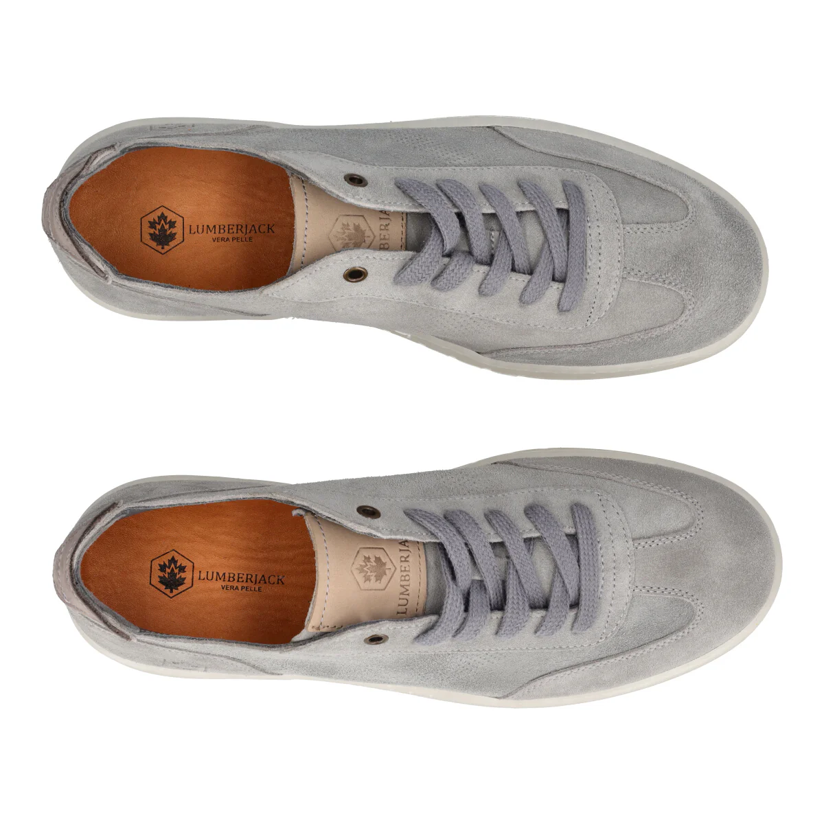 KAIMAN Sneakers Uomo Grigie in Pelle Scamosciata - Image 5