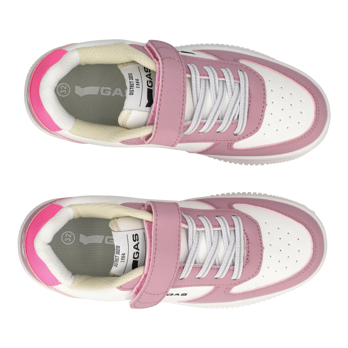 KEVIN LTX SCARPE BAMBINI Sneakers Bambina Bianche e Rosa - Image 5