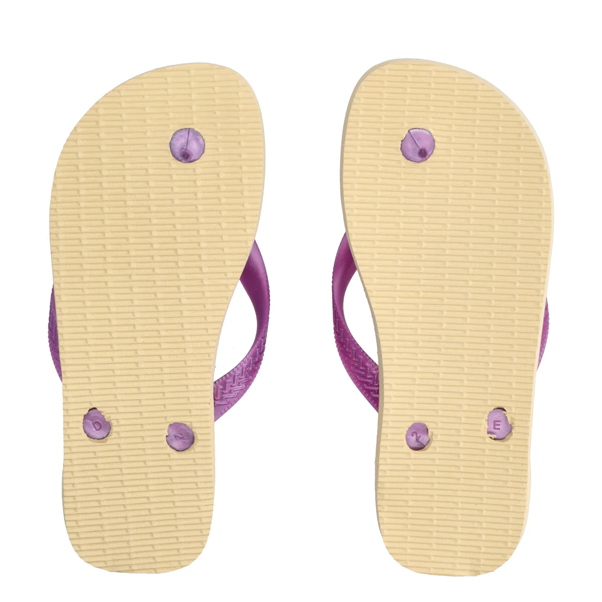 KIDS FLORES Infradito Bambina Beige e Lilla con Fiori - Image 2