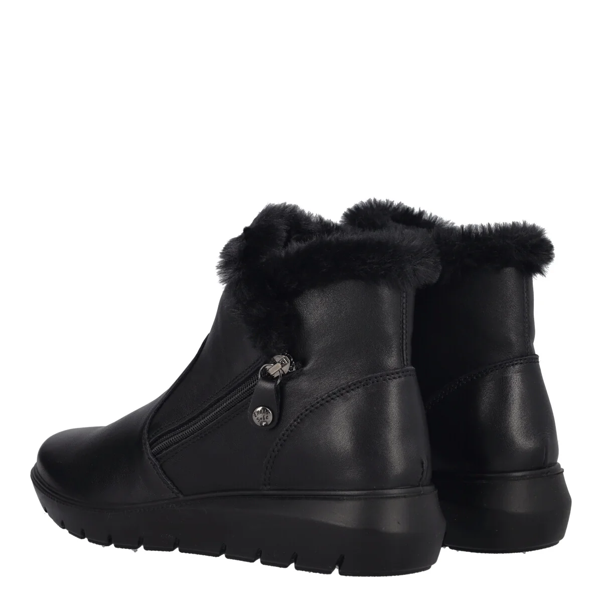 KLIZIA Stivaletti Comfort Donna Neri in Pelle - Image 4