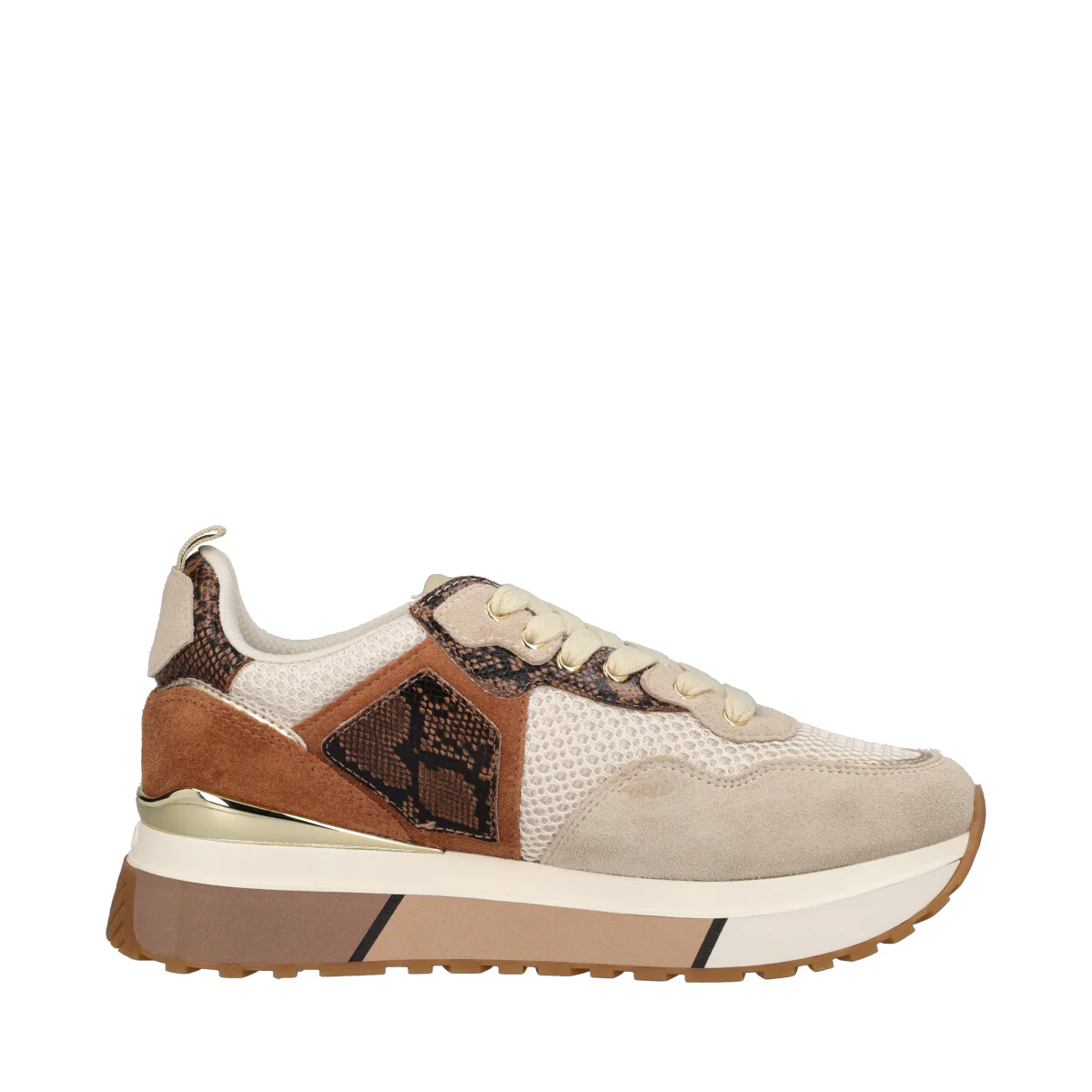 LIU JO MAXI WONDER 01 Sneakers Donna Beige - Image 2