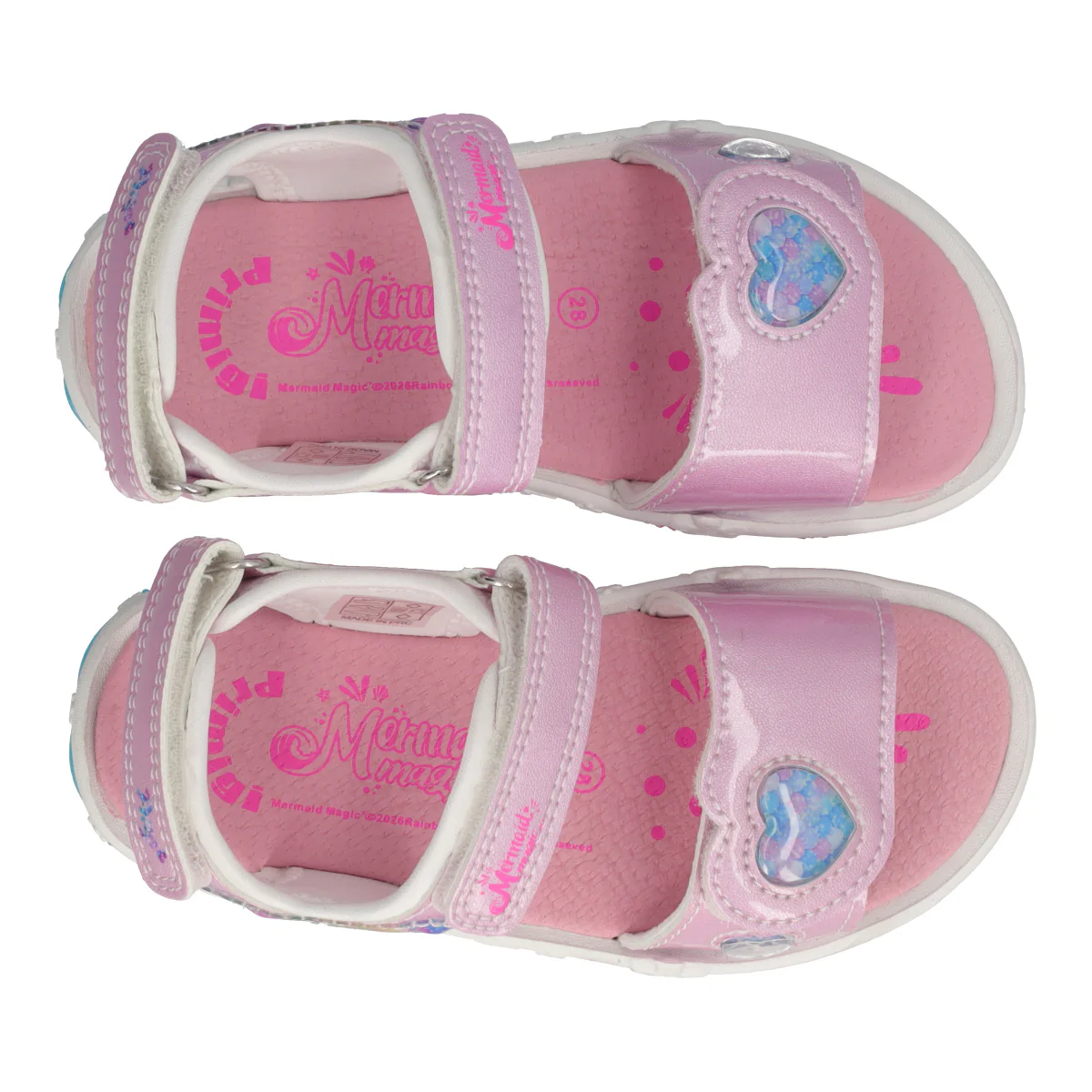 MERMAID BABY AIR LIGHT Sandali Bambina Rosa con Luci - Image 5