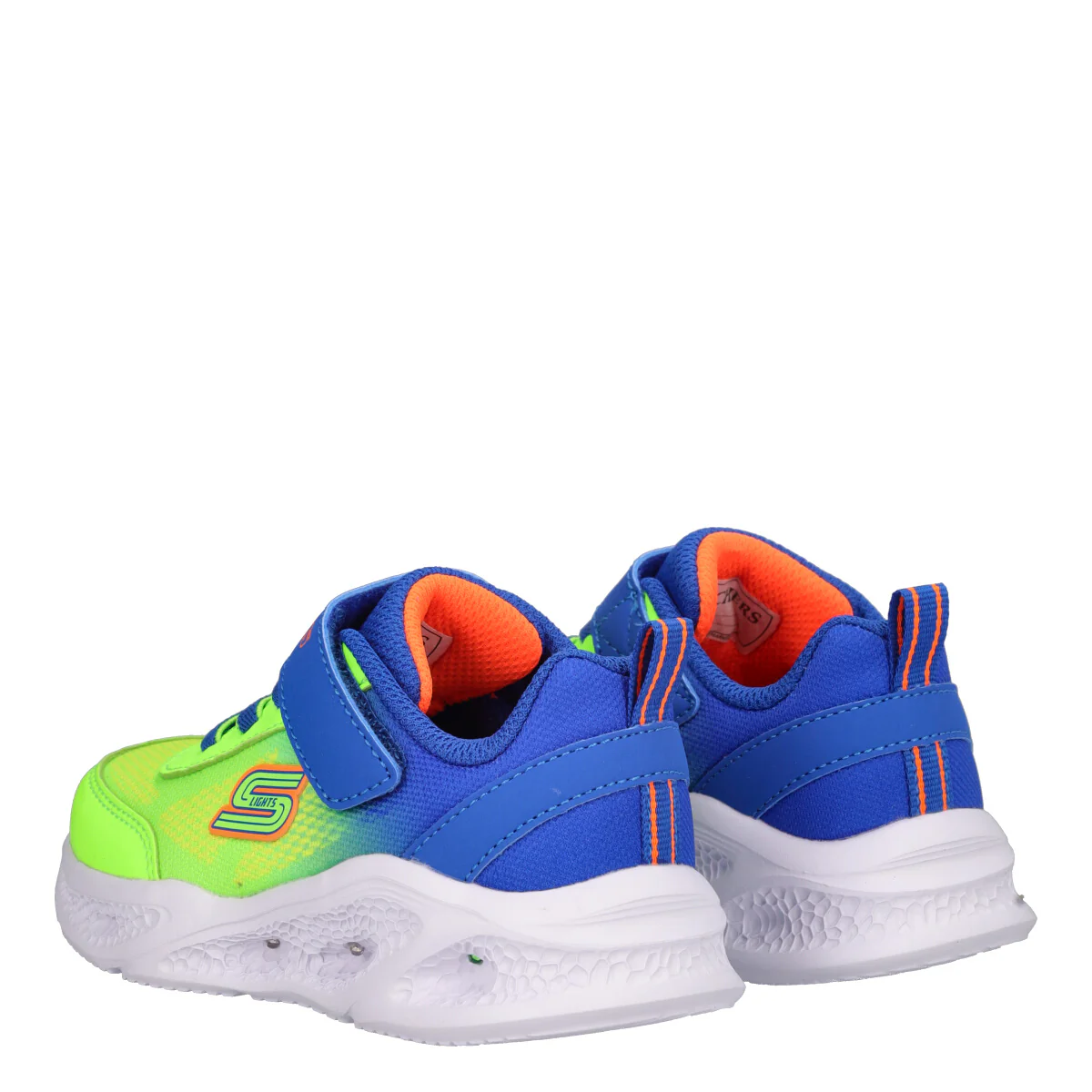 METEOR LIGHTS Sneakers Bambino Verde Fluo e Blu con Luci - Image 4