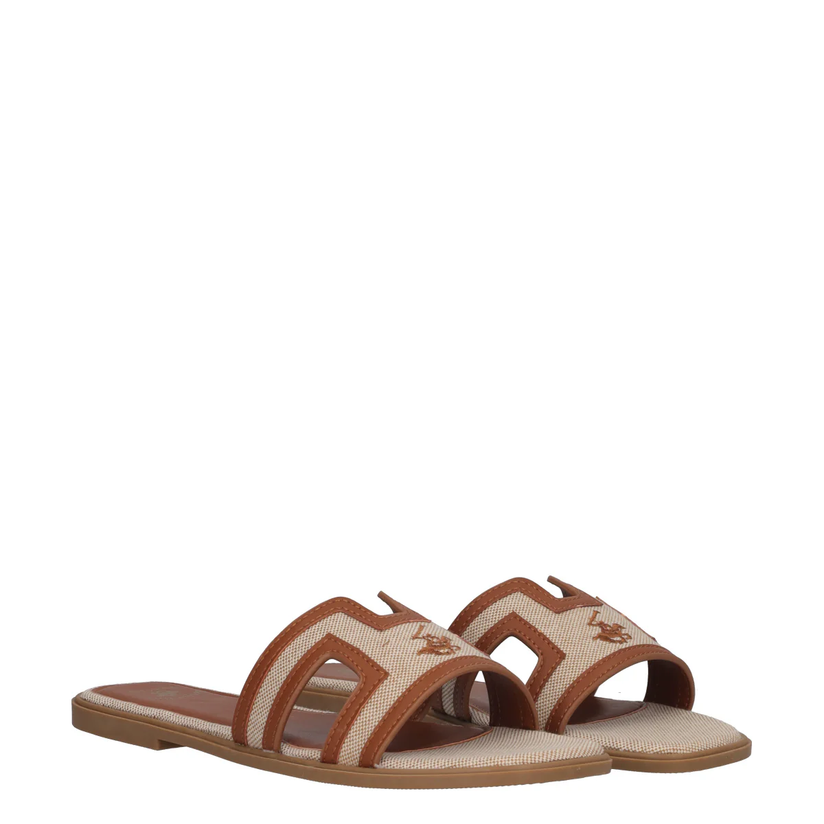 MINA CVS Ciabatte Donna Beige e Marroni - Image 3