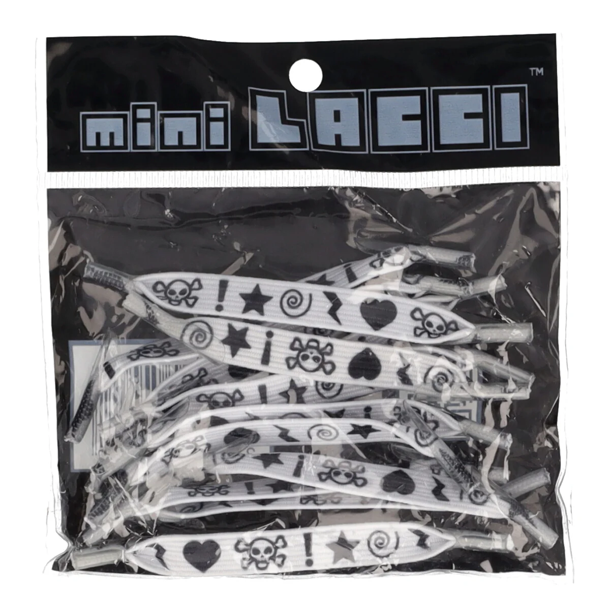 Mini Lacci Bianchi Stampa Teschi - Image 3