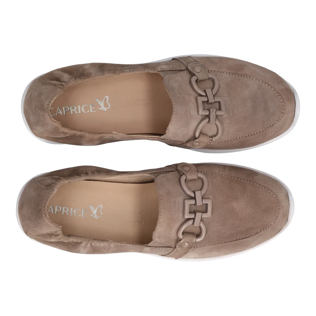 Mocassini Comfort Donna Beige in Pelle - Image 5