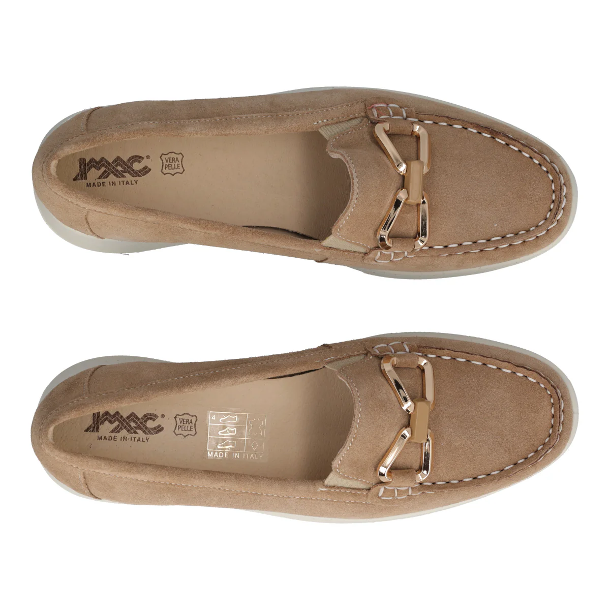 Mocassini Comfort Donna Beige - Image 5